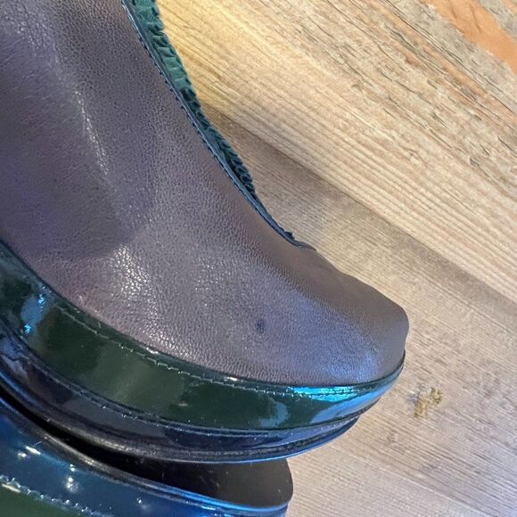 Anthropologie KRON by KRONKRON Leather Wedges Size 37 - Picture 9 of 14